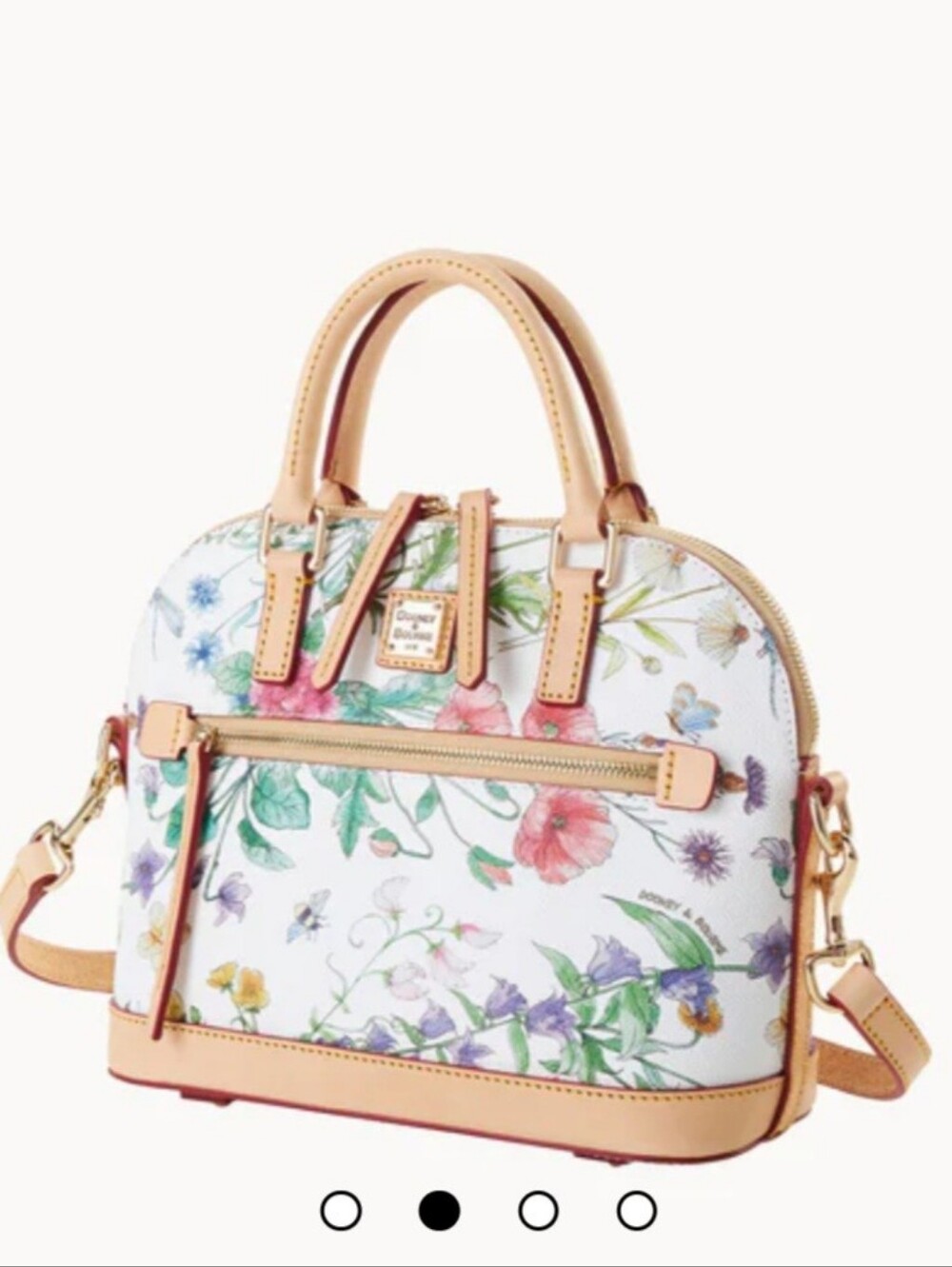 Dooney & Bourke Botanical Small Domed Zip Satchel - Picture 2 of 4